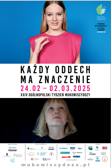 Ogólnopolski Tydzień Mukowiscydozy 24 lutego – 02 marca 2025 r.