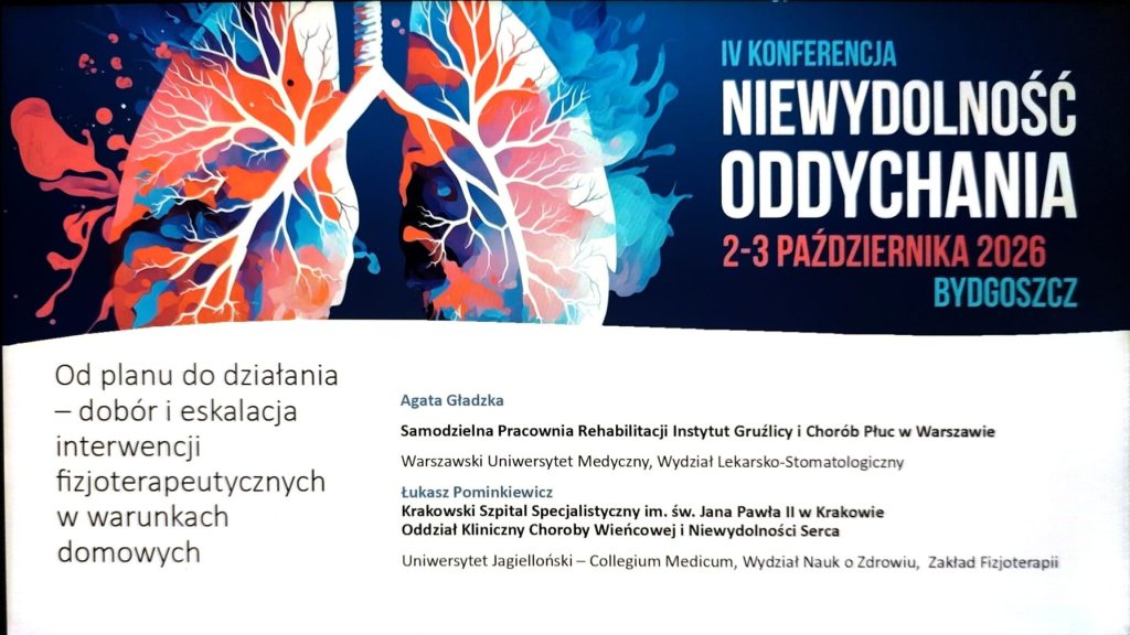 Konferencja „Niewydolność Oddychania” – Bydgoszcz 2-3.10.2026 r.